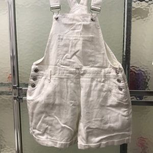 White shorts overalls